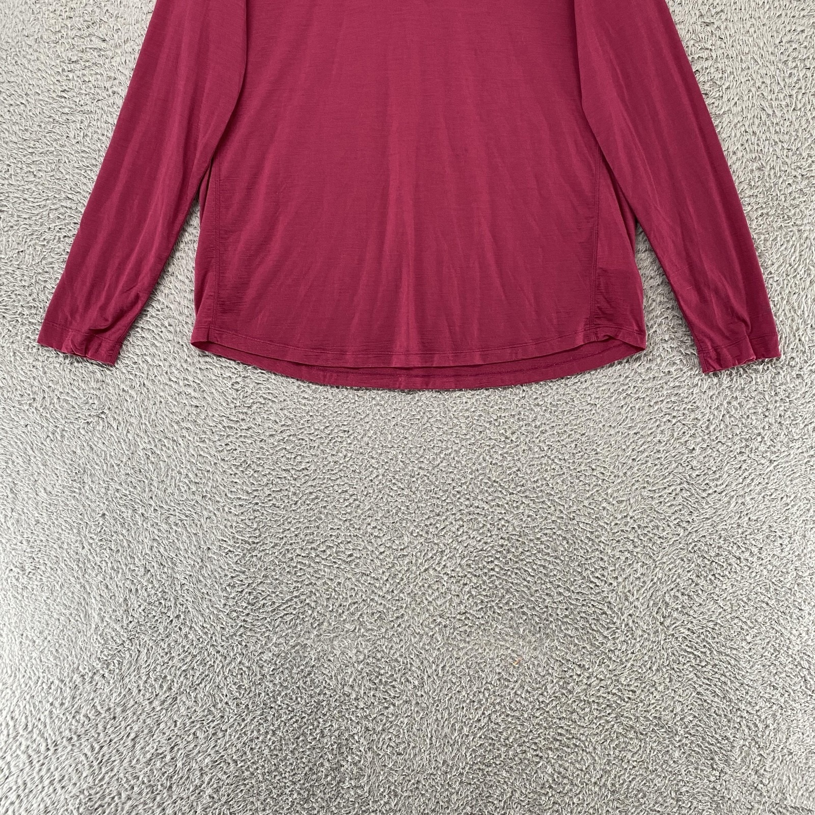 Arc'teryx Hooded Shirt Womens Xl Pink Merino Wool Long Sleeve Hiking Base Layer — image 2 of 8